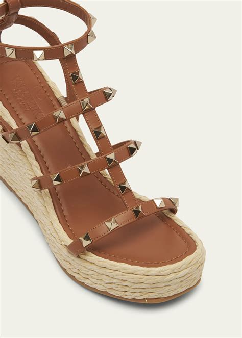 valentino rockstud inspired wedges